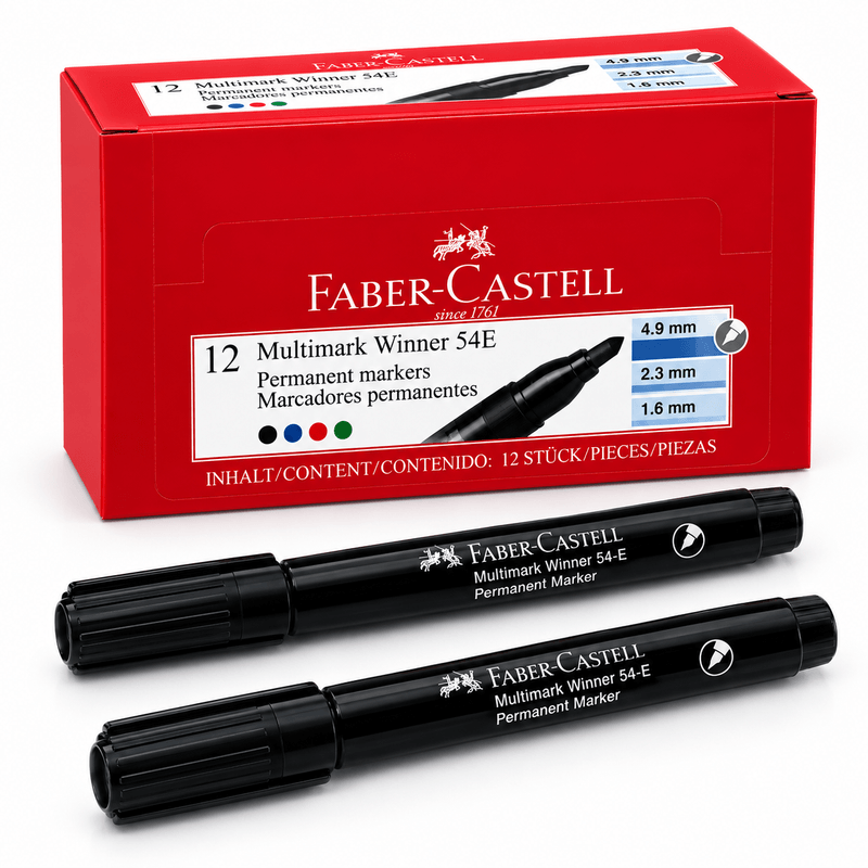 PINCEL MARCADOR PERM. FABER NEGRO